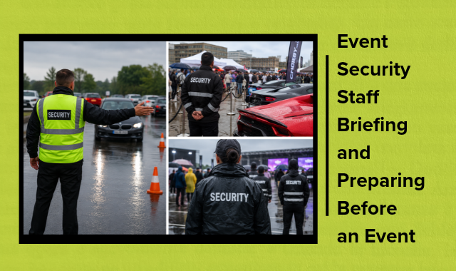 security staff planning before event date